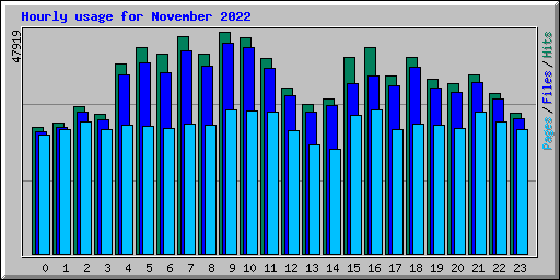 Hourly usage for November 2022