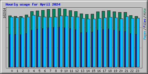 Hourly usage for April 2024