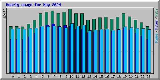 Hourly usage for May 2024