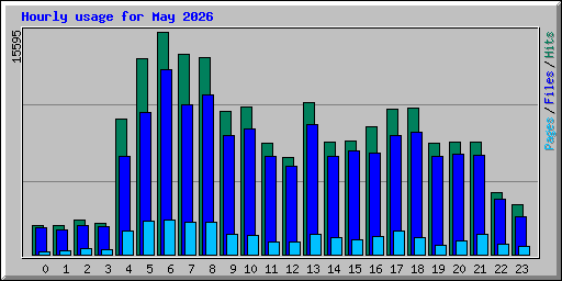 Hourly usage for May 2026